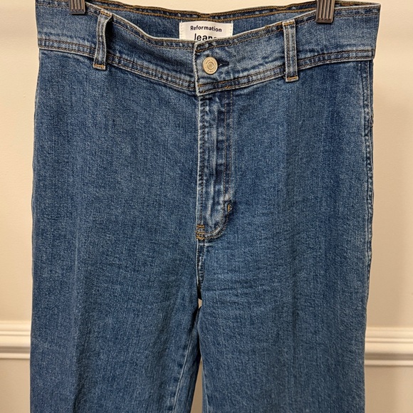 Reformation Clara High Rise Wide Leg Jeans Size 28 - Picture 7 of 12